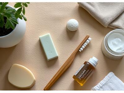 Eco-friendly self-care products in a sustainable packaging