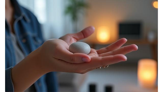 A person calmly meditating amidst city sounds, symbolizing effective stress management for professionals.